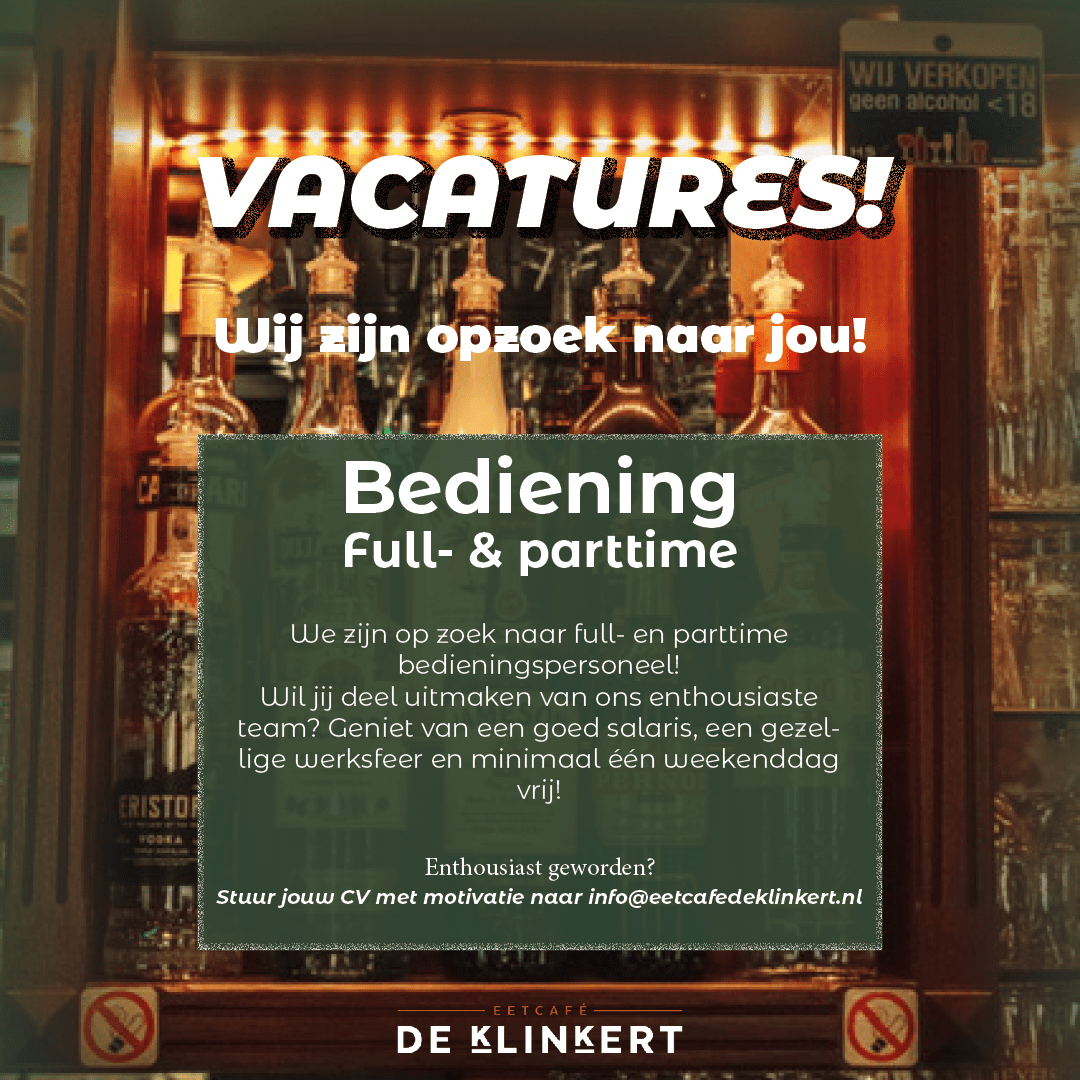 Bediening full- en partime Bediening full- en partime